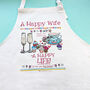 Personalised 'A Happy Wife' Apron, thumbnail 5 of 6