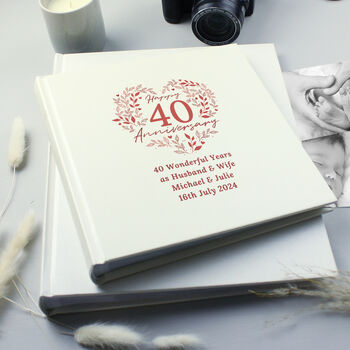 Personalised 40th Anniversary Photo Album, 3 of 3