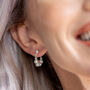 Calliope Sterling Silver Small Pearl Hoop Earrings, thumbnail 1 of 2