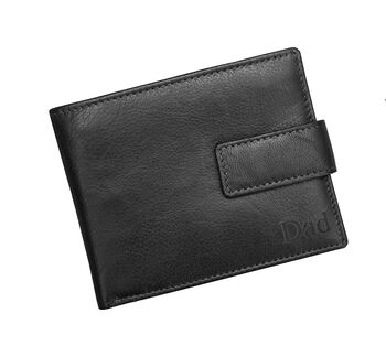 Personalised Mens Luxury Leather Wallet Rfid Safe, 3 of 12