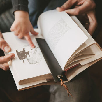 Leather Personalised Bookmark, 2 of 5