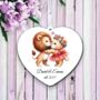 Personalised Cute Animal Couple Lions Decoration, thumbnail 1 of 2