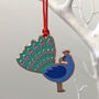 Peacock Christmas Tree Decoration, thumbnail 1 of 5
