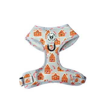 Dog Harness Christmas Dog Outfit Gingerbread Candy Cane, 6 of 9