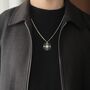 Graduation Gift For Him, Men's Compass Necklace – Sterling Silver, thumbnail 2 of 11