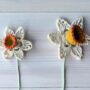 Everlasting Daffodil Spring Flower Crochet Craft Kit, thumbnail 4 of 4