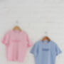 My First Holiday Embroidered Personalised T Shirt, thumbnail 4 of 6