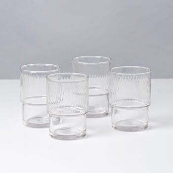 Stacking Glass Medium Set Of Four, 4 of 6