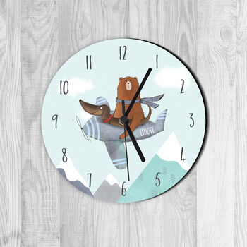 Woodland Bear And Dachshund Clock, 5 of 6
