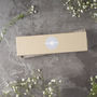 Personalised Letterbox Something Blue Wedding Garter, thumbnail 3 of 4