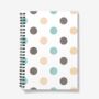 A5 Spiral Notebook Featuring A Polka Dot Design, thumbnail 1 of 2
