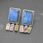 Labradorite, Raw Tourmaline Handmade Silver Earrings, thumbnail 1 of 9
