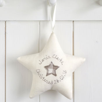 Personalised Embroidered Name Star Gift, 4 of 12