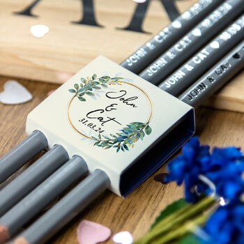 Personalised Wedding Pencil Sleeves, 7 of 12