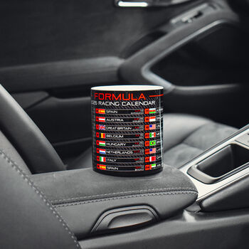 Formula 2026 Racing Calendar Mug Red Edition, 7 of 9