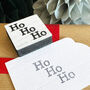 Square Ho Ho Ho Stamp Christmas Stamp Craft, thumbnail 5 of 6