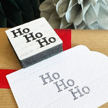 Square Ho Ho Ho Stamp Christmas Stamp Craft, 5 of 6