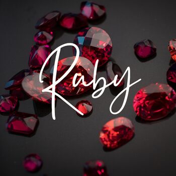 Sparkly Ruby Anniversary Heart Card, 6 of 8