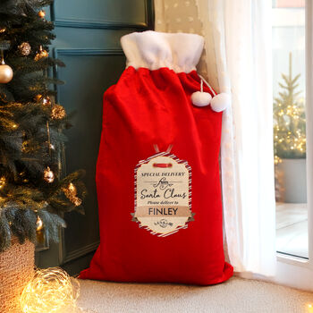Christmas Special Delivery Sack For Kids, 2 of 4