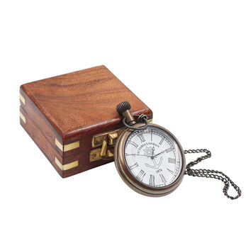 The Regent Custom Open Face Pocket Watch For Graduation Gift, 5 of 11
