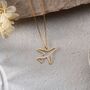 'Let's Fly Away' Aeroplane Necklace, thumbnail 1 of 9