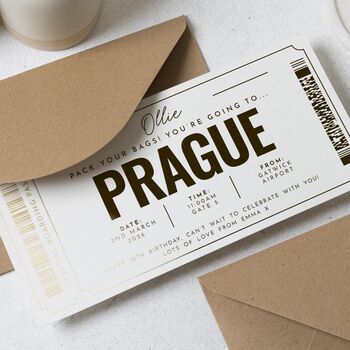 Personalised Prague Surprise Holiday Gift Voucher, 5 of 9