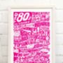 The Eighties 1980’s Decade Typography Print, thumbnail 10 of 10