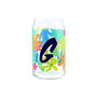 Personalised Floral Initial Printed Can Glass, thumbnail 2 of 6