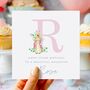 Peter Rabbit Initial Birthday Card *Fully Personalised, thumbnail 2 of 2