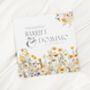 Personalised Yellow Wildflowers Wedding Card, thumbnail 2 of 3