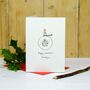 Personalised 'Snowman With Gift' Handmade Card, thumbnail 3 of 7