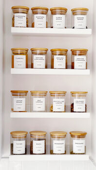Set Of Spice Jars With Custom Labels, 3 of 11