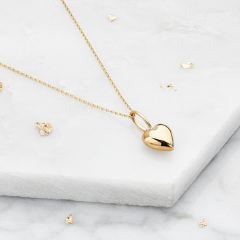 Gold Or Silver Delicate Heart Pendant Necklace, 3 of 12