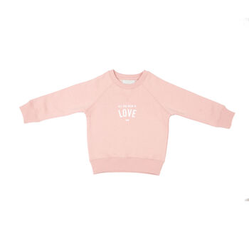 Faded Blush 'All You Need Is Love' Sweatshirt, 3 of 3