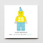 Happy Birthday Lego Greeting Card, thumbnail 1 of 3