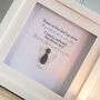 Bereavement/ Memorial Personalised Framed Pebble Art, thumbnail 2 of 4