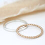 Thin Ring. 9ct Gold Stackable Ring, thumbnail 7 of 11