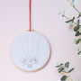 Personalised Embroidered Pinky Promise Hoop, thumbnail 1 of 4