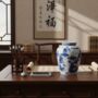 Chinoiserie Ginger Jar Pot And Emmen White Blue Porcelain, thumbnail 3 of 6