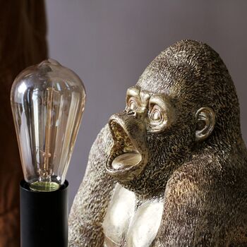 Gold Gorilla Table Lamp, 4 of 8
