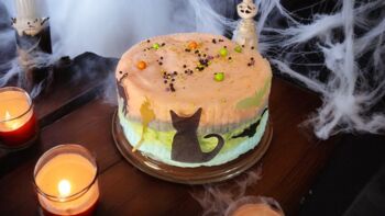 Candy Floss Celebration Halloween Cake, Themed Party, 3 of 4