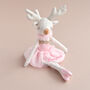 Personalised Pink Reindeer Toy, thumbnail 1 of 5