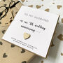 5th Wooden Anniversary Card For Husband Or Wife, thumbnail 1 of 2