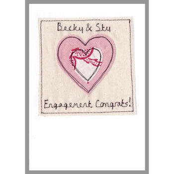 Personalised Love Heart Romance Or Anniversary Card, 8 of 12