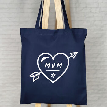 Mum Heart And Arrow Tote Bag, 2 of 5