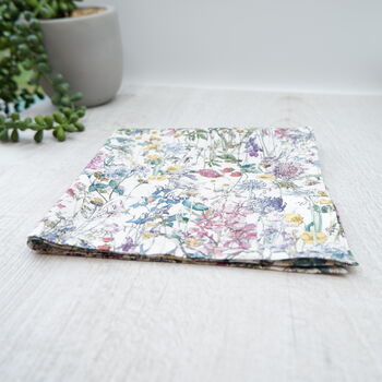 Wild Flower Handkerchief / Pocket Square, 3 of 4