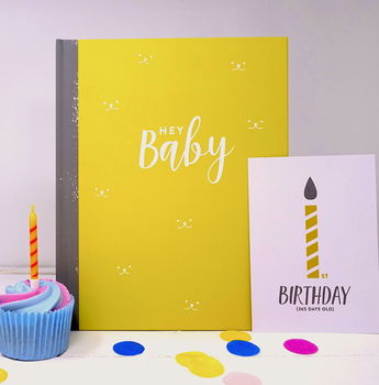 New Baby Journal And Milestone Cards Gift Set, 2 of 12