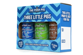 Three X 100g Flavoured Pork Crackling Jar Gift Set, 3 of 8