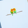 Personalised Love Birds Valentine's Card, thumbnail 4 of 4