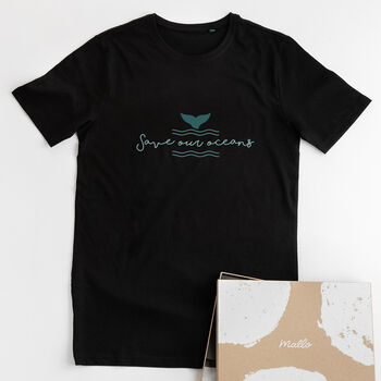 Organic Cotton 'Save Our Oceans' Eco Friendly T Shirt, 2 of 6